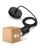 Mehrfachpackung 4x Philips Cord Vintage Schwarz