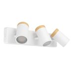 Eglo Deckenleuchte Consuma Weiß, Braun | Geeignet für 3x GU10