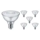 Mehrfachpackung 6x Philips Master Value LED Glühbirne Reflektor E27 PAR30 9.5W 740lm 25D - 927 Extra Warmweiß | Höchste Farbwiedergabe - Dimmbar - Ersatz für 75W