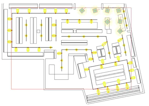 Beispiel eines Lichtplans von BeleuchtungDirekt